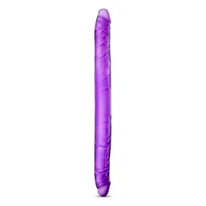 16-inch Blush Novelties Purple Large Double Dildo for Couples