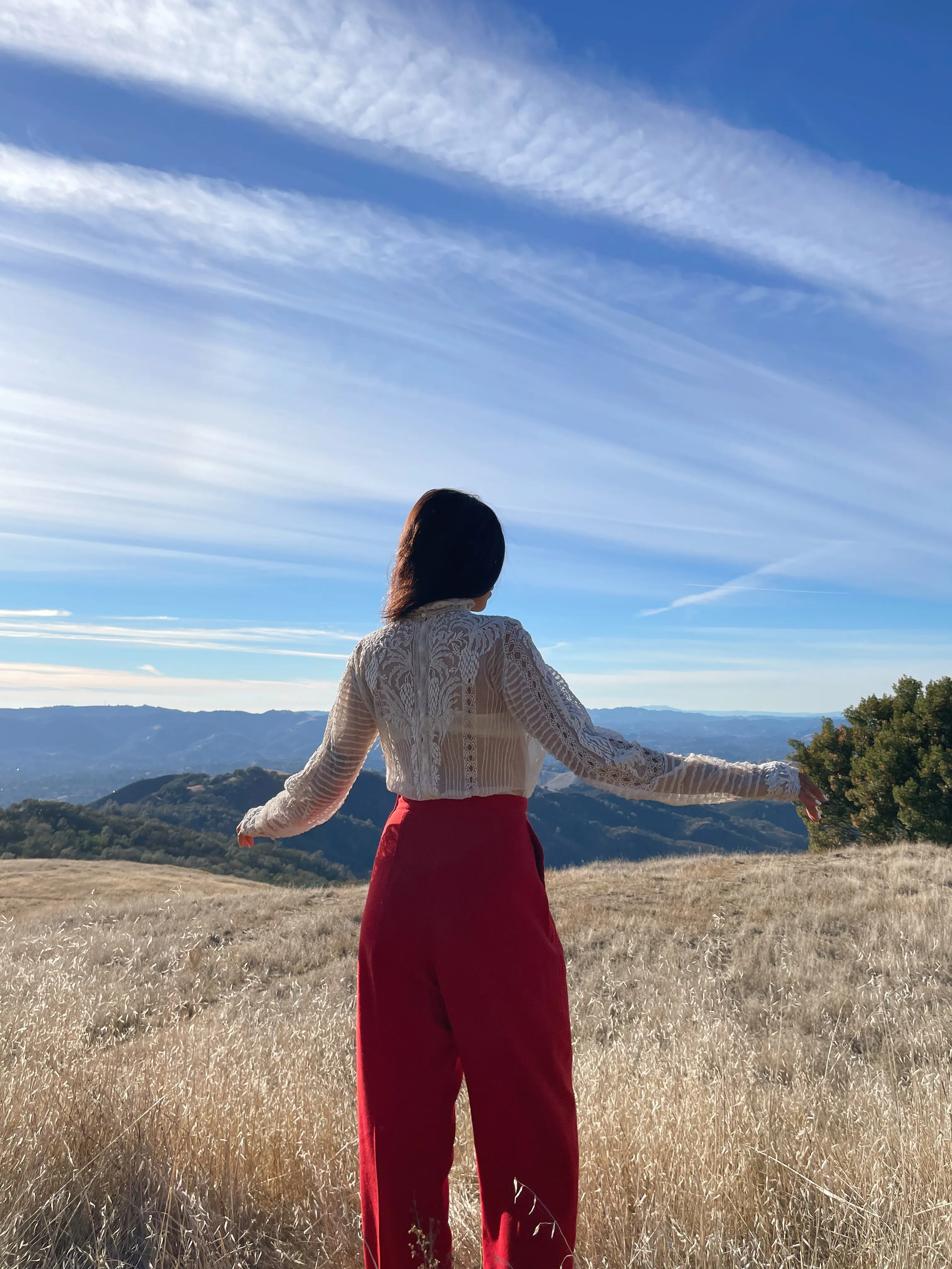 1950s Soft Wool Flannel Side Button Pants