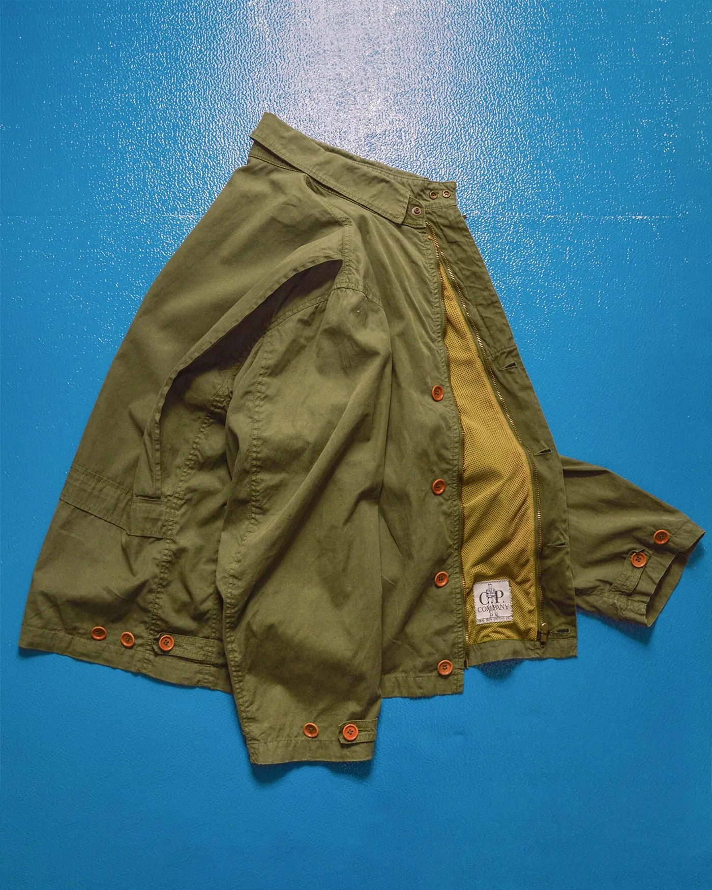 1989 Ideas from Massimo Osti Muted Green Mesh Lined Work Jacket (~L~)