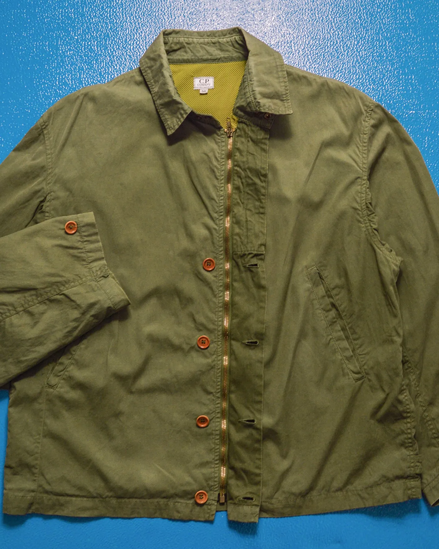 1989 Ideas from Massimo Osti Muted Green Mesh Lined Work Jacket (~L~)