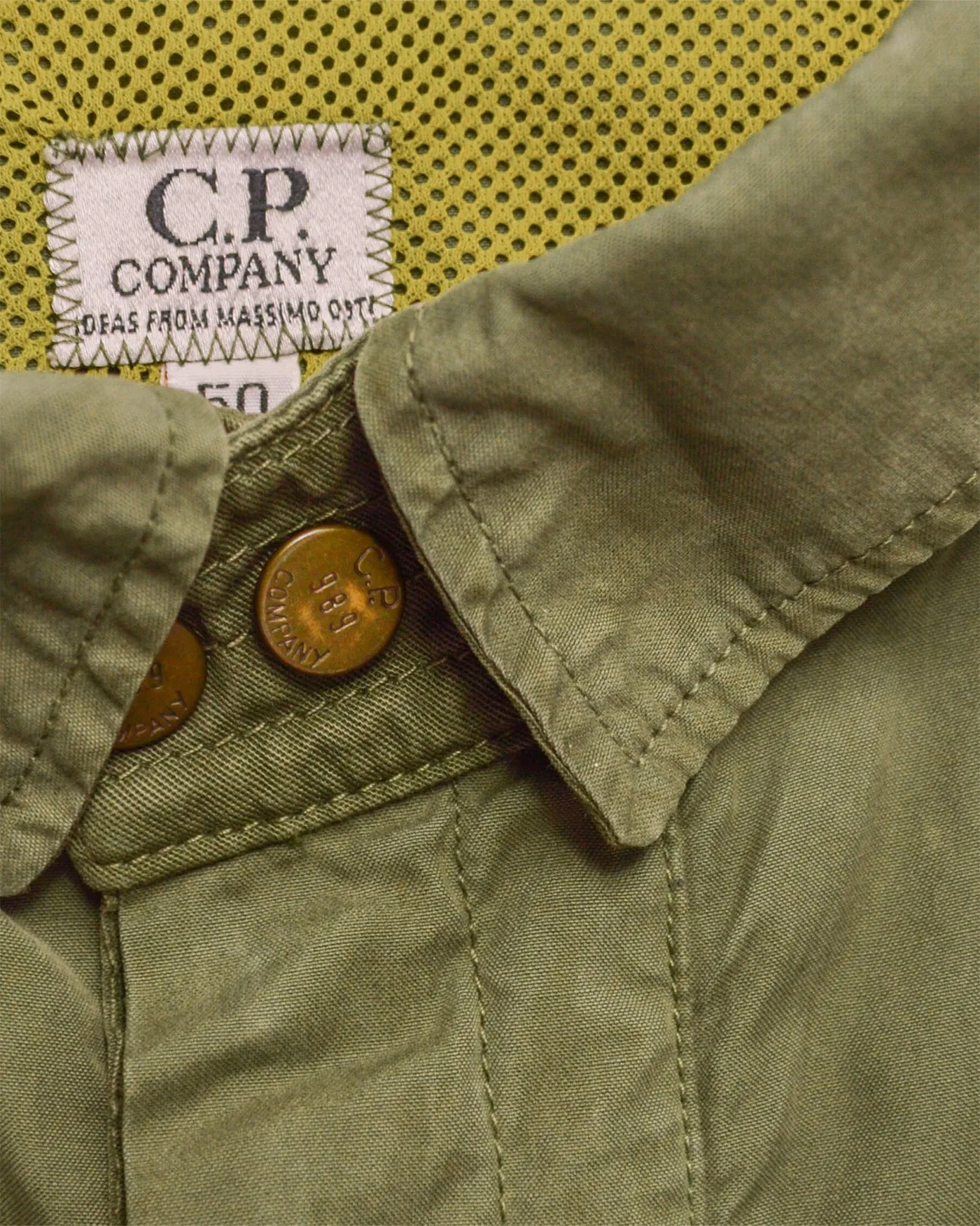 1989 Ideas from Massimo Osti Muted Green Mesh Lined Work Jacket (~L~)