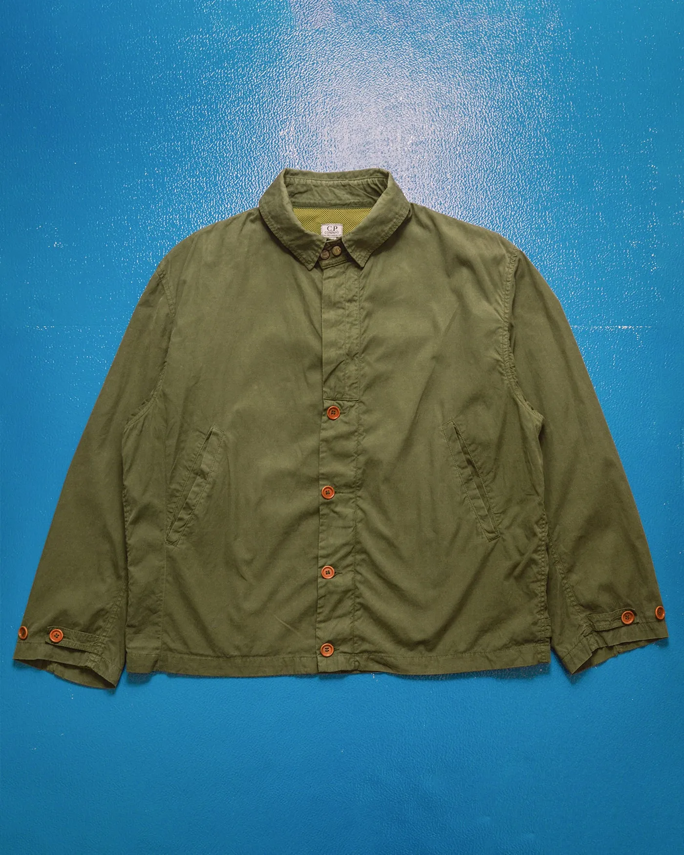 1989 Ideas from Massimo Osti Muted Green Mesh Lined Work Jacket (~L~)