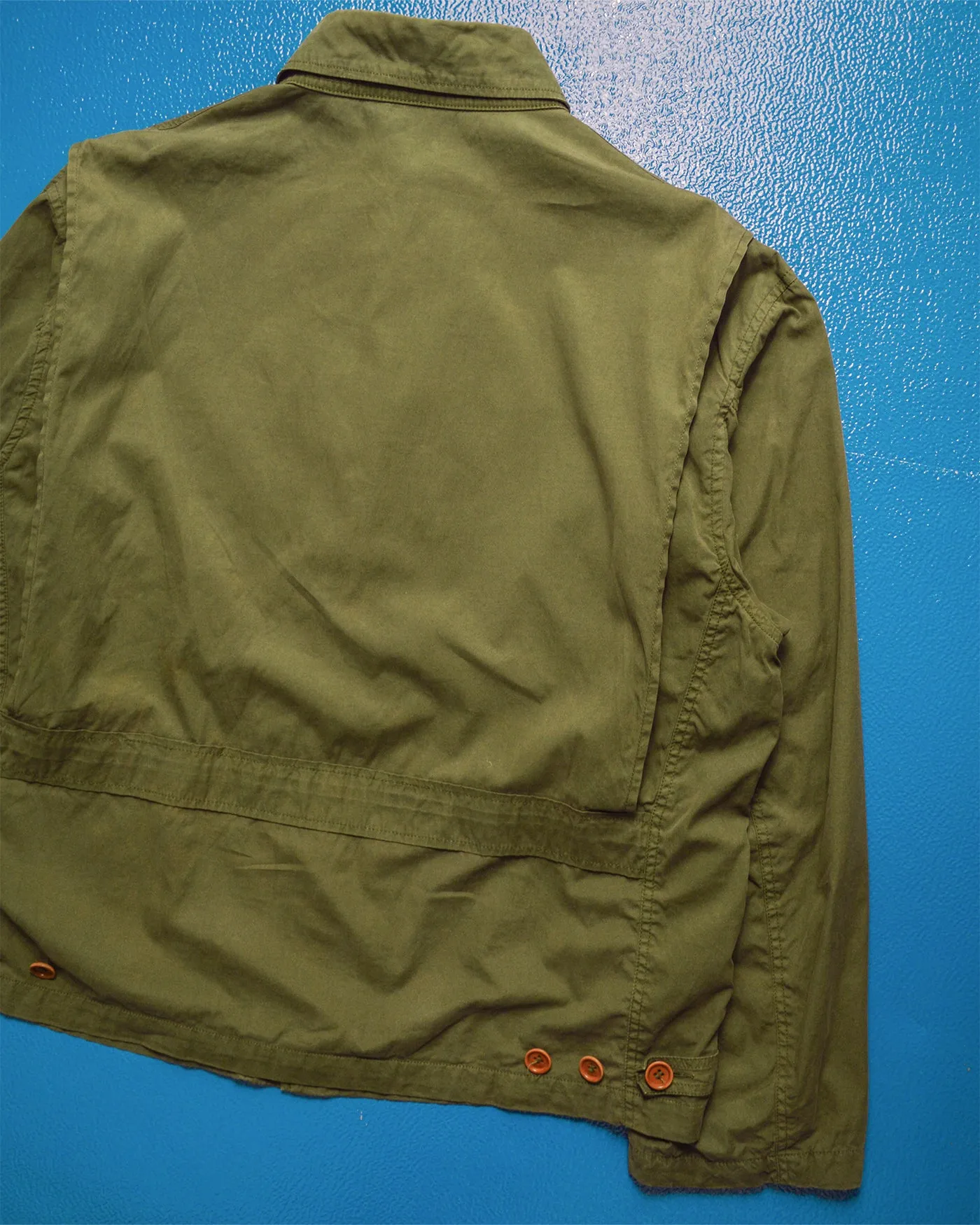 1989 Ideas from Massimo Osti Muted Green Mesh Lined Work Jacket (~L~)