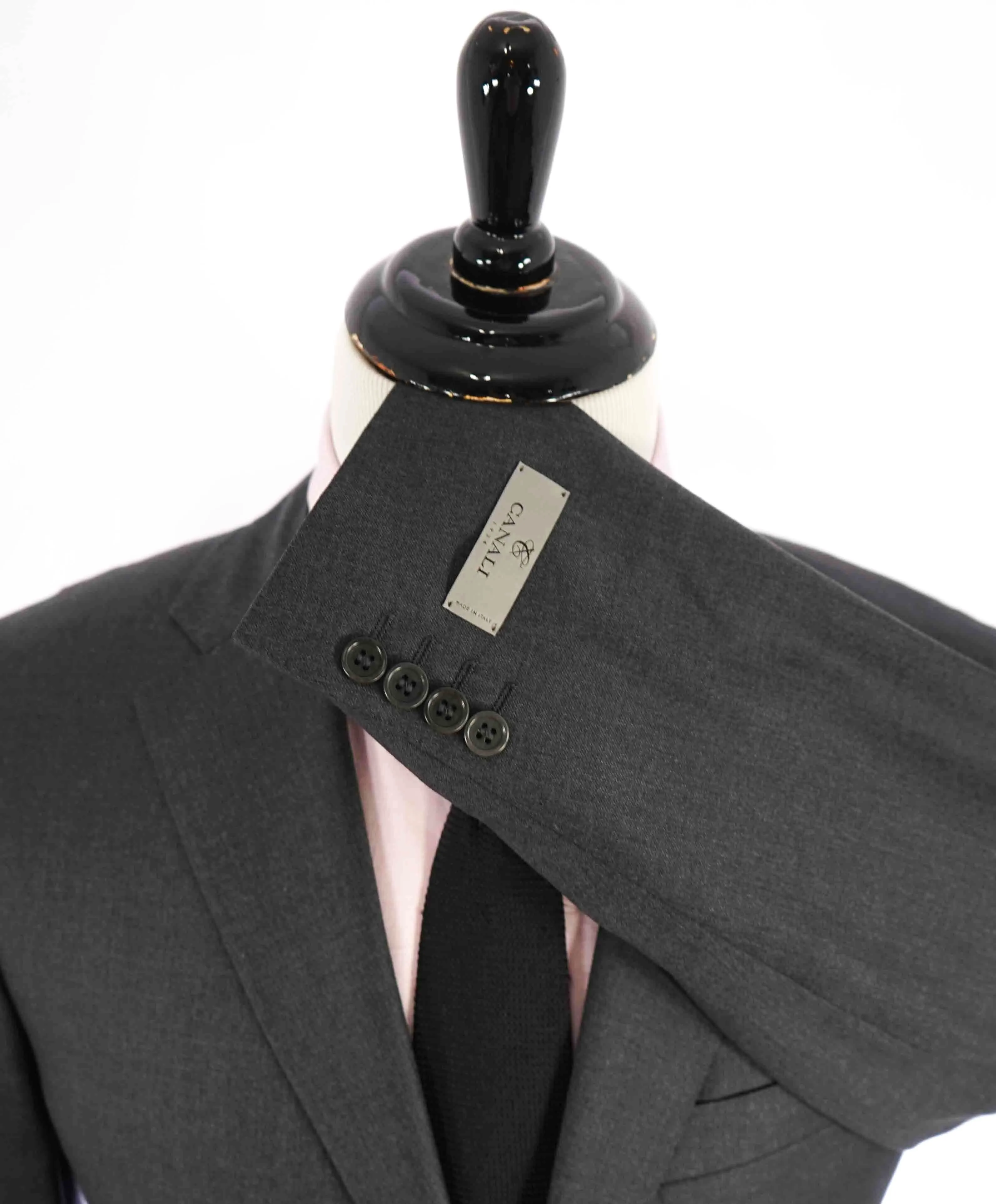 $2,000 CANALI - Charcoal Gray *CLOSET STAPLE* Notch Lapel Suit - 50R US