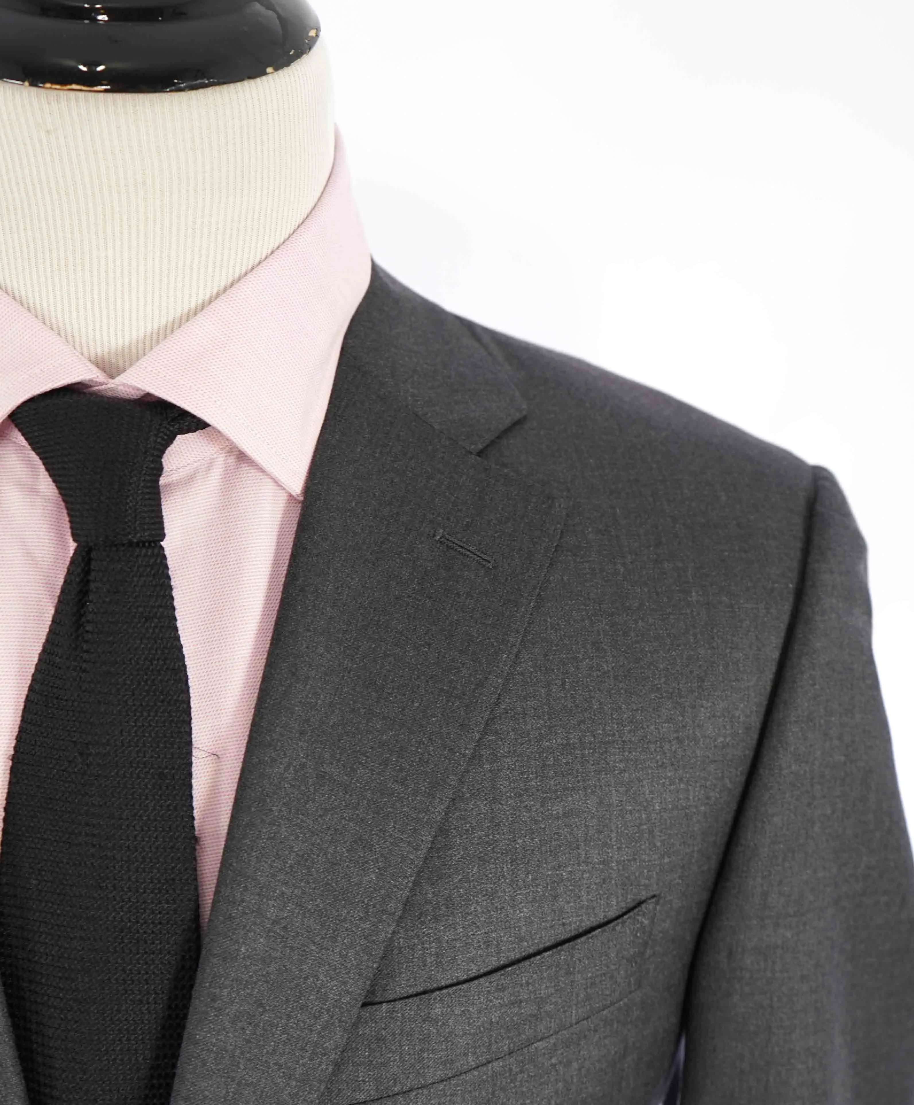 $2,000 CANALI - Charcoal Gray *CLOSET STAPLE* Notch Lapel Suit - 50R US