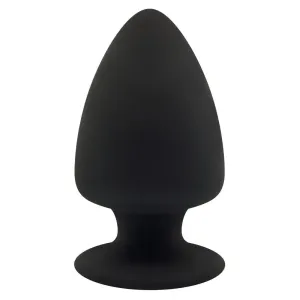 4-inch Premium Silicone Black Medium Butt Plug for Beginners