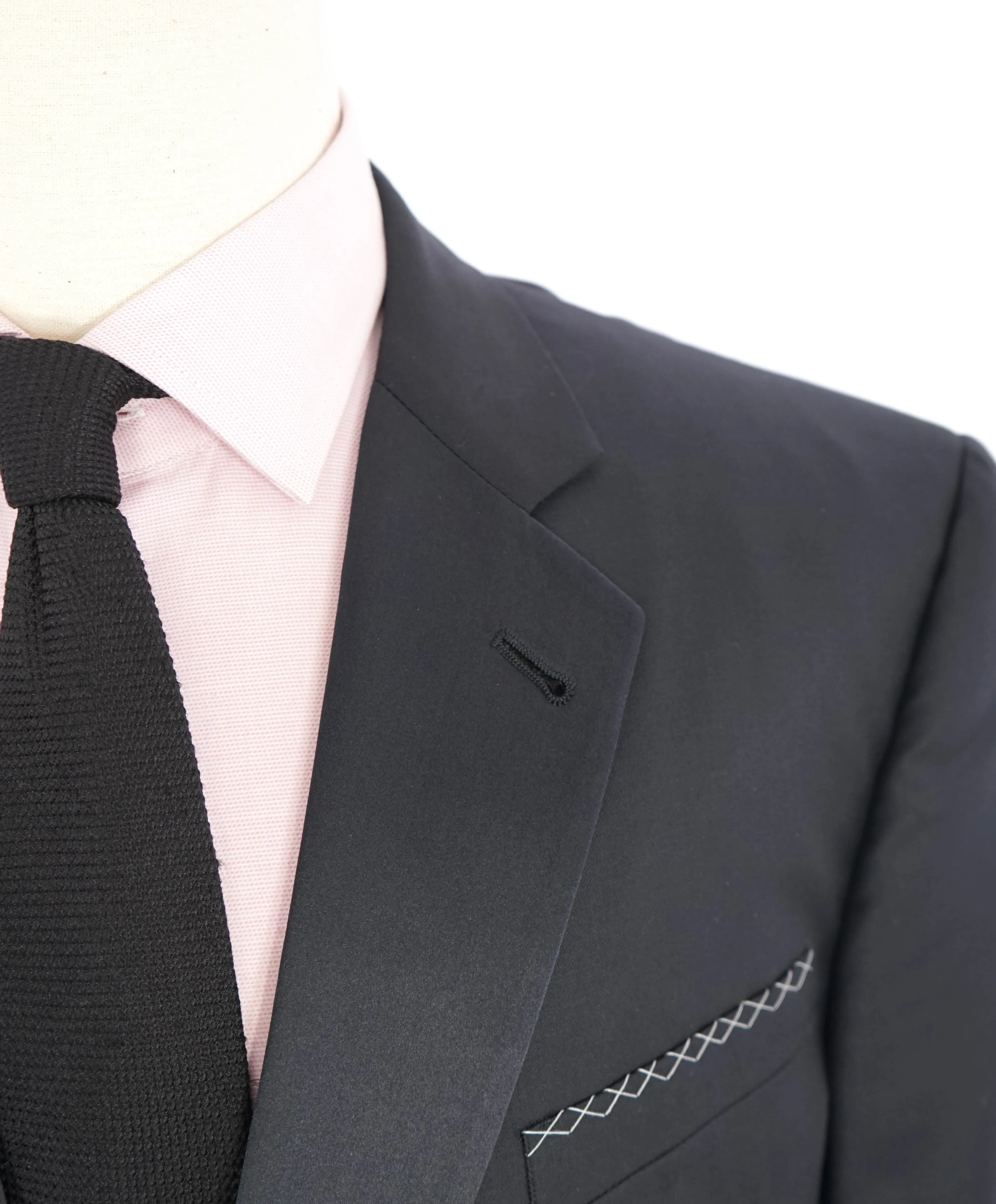 $4,595 GIORGIO ARMANI - "WALL STREET" Navy Cashmere Tuxedo - 46L