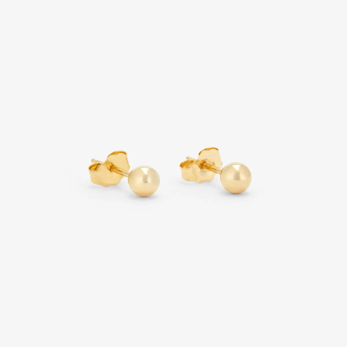 4mm Golden Ball Studs | E7604
