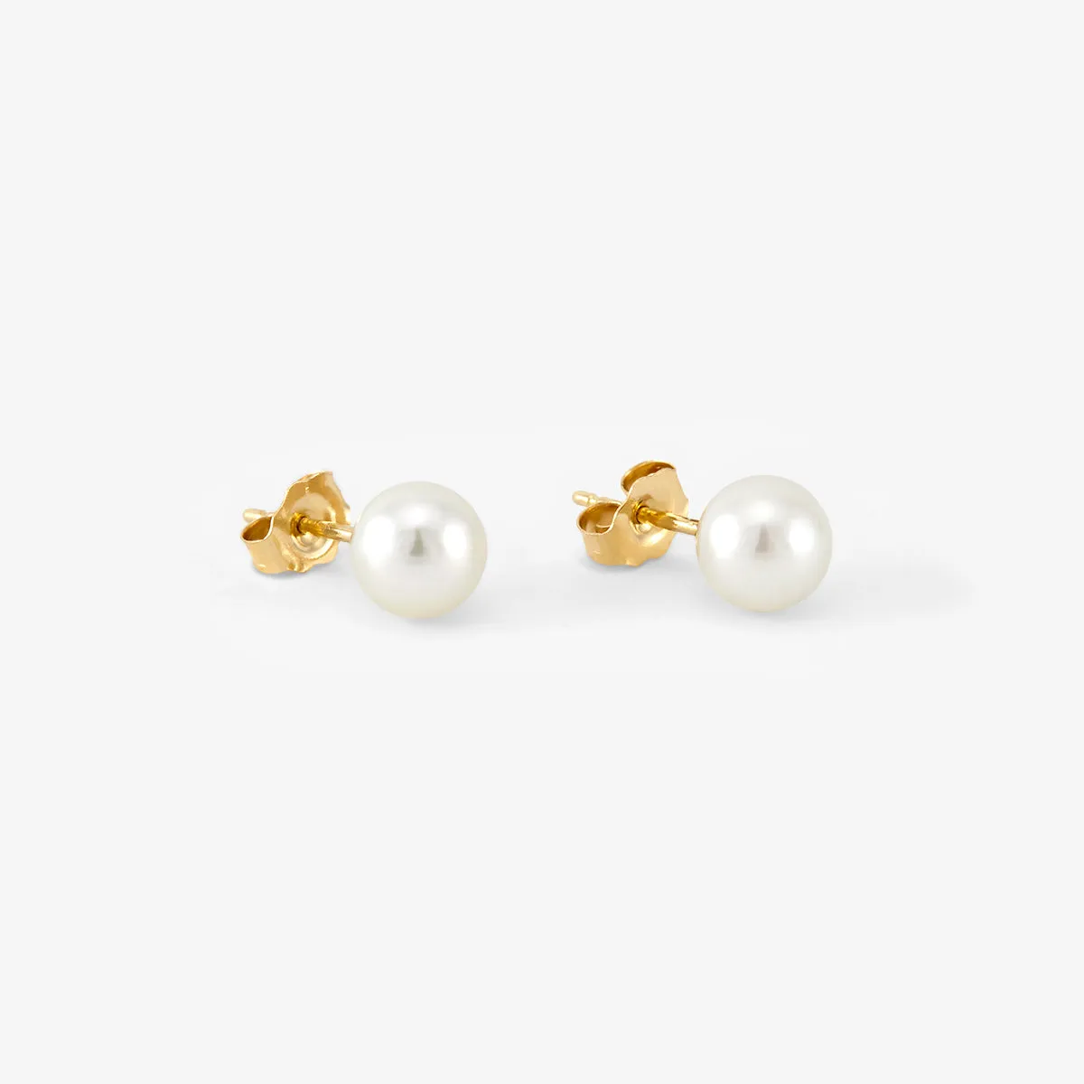 6mm Akoya Pearl Studs | E8006P