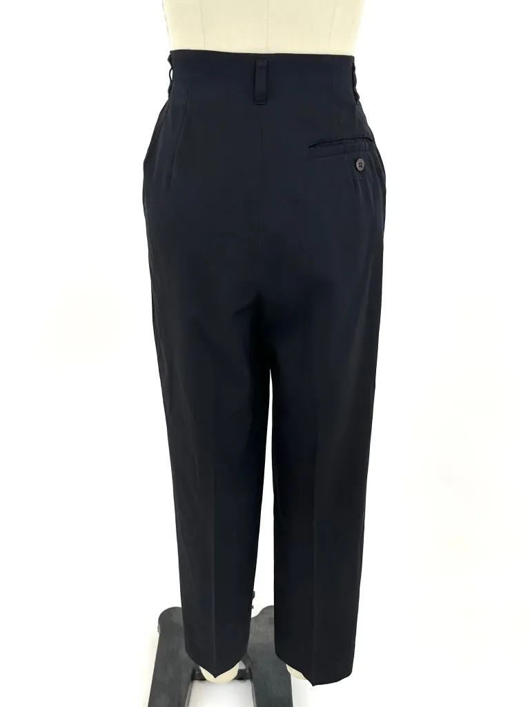 80s Issey Miyake Wool Gabardine Trousers