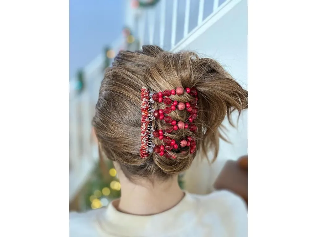 African Butterfly Wire Hair Clip - 9 Tong 605