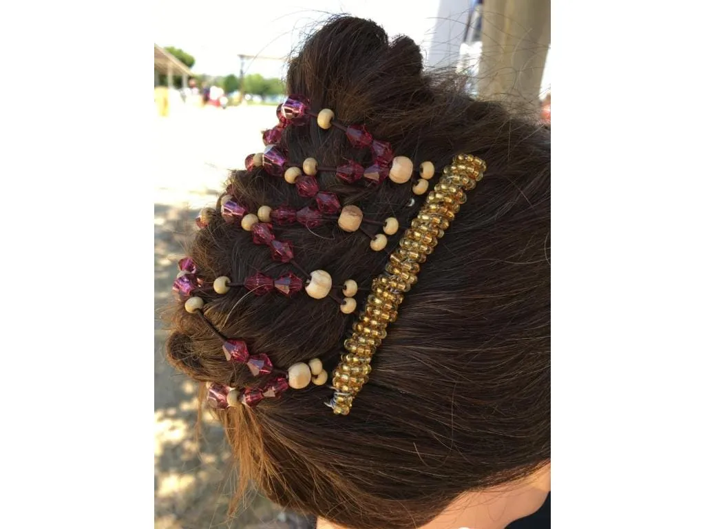 African Butterfly Wire Hair Clip - 9 Tong 605