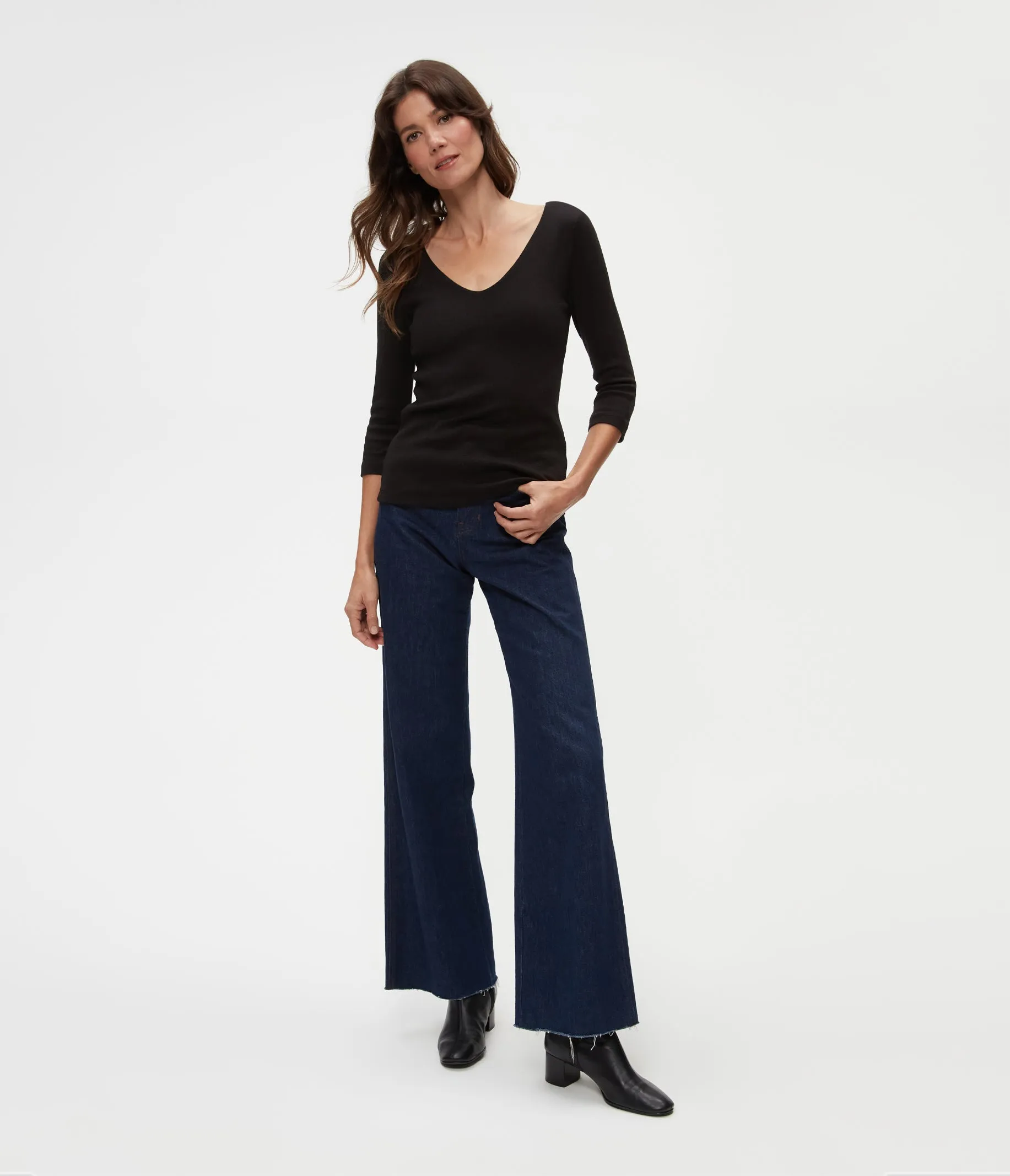 Angelina Shine V-Neck Tee
