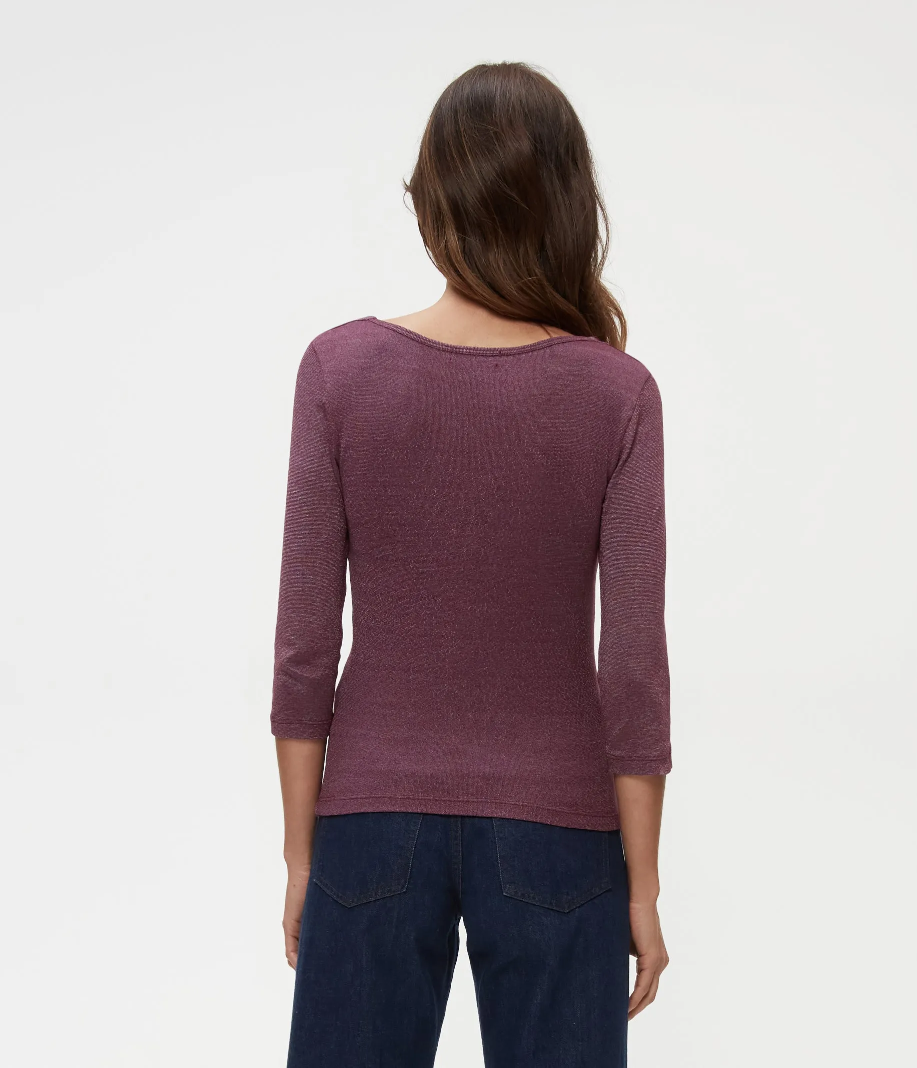 Angelina Shine V-Neck Tee