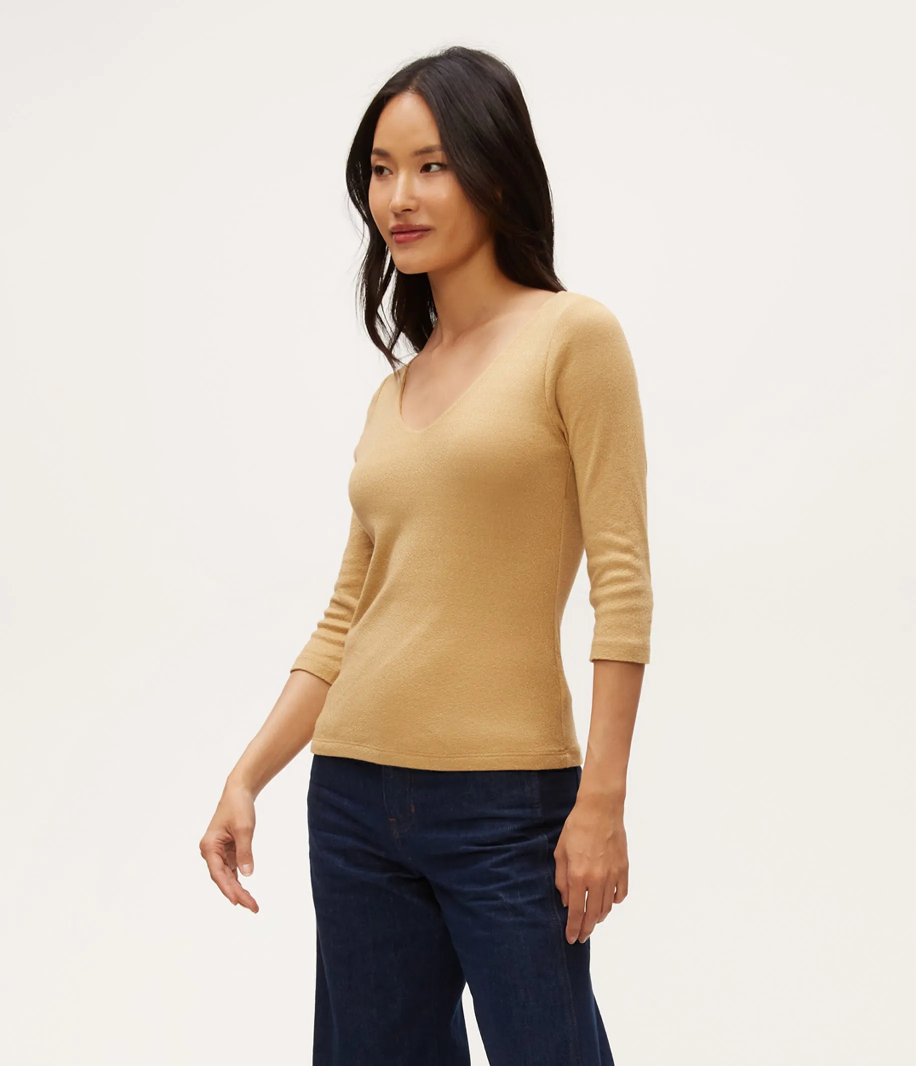 Angelina Shine V-Neck Tee
