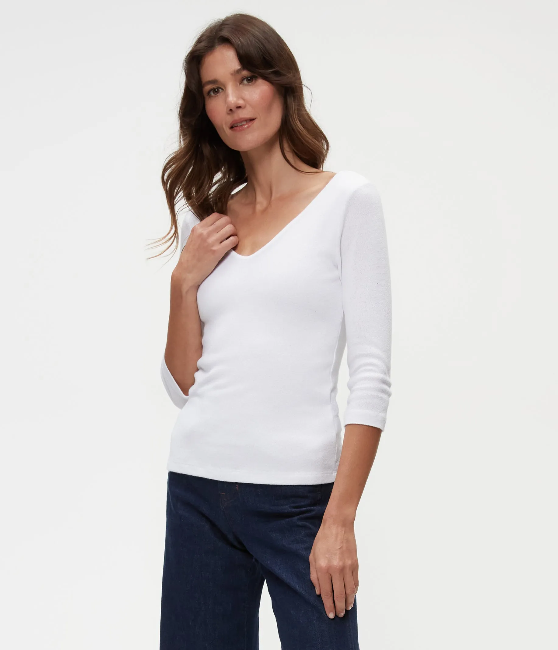 Angelina Shine V-Neck Tee