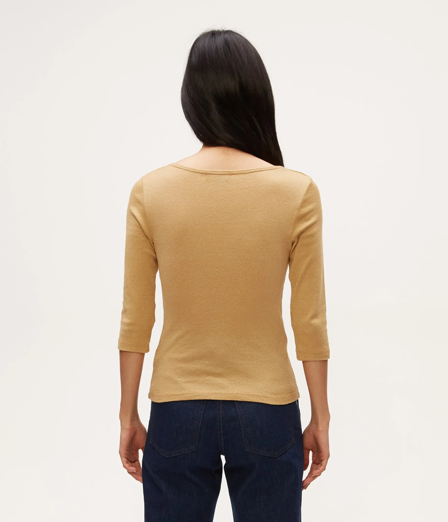 Angelina Shine V-Neck Tee