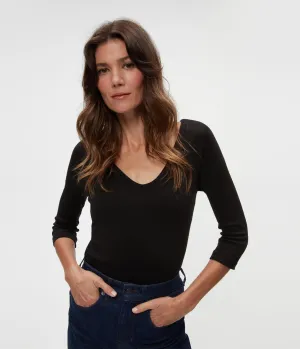 Angelina Shine V-Neck Tee