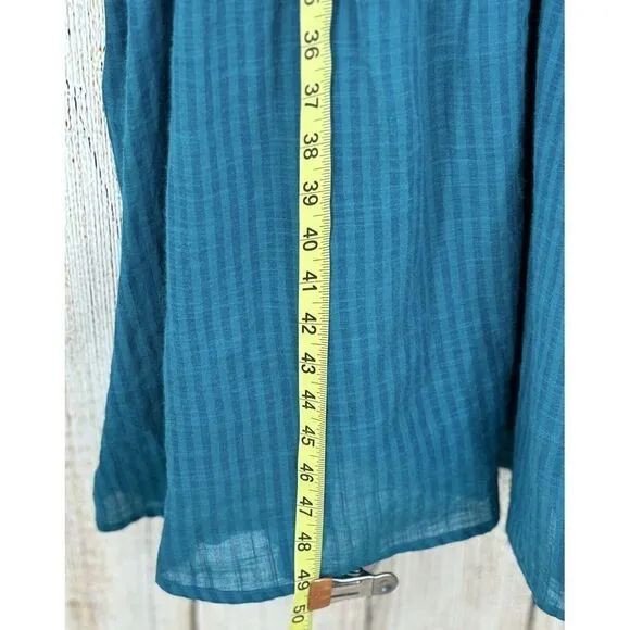 Anthropologie Sundry Stripe Dress Size 1 (Small)‎ Long Sleeve Cotton Midi Tiered