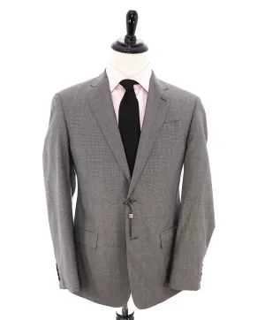 ARMANI COLLEZIONI - “G Line” Gray Micro Check Plaid Notch Lapel Blazer - 46R