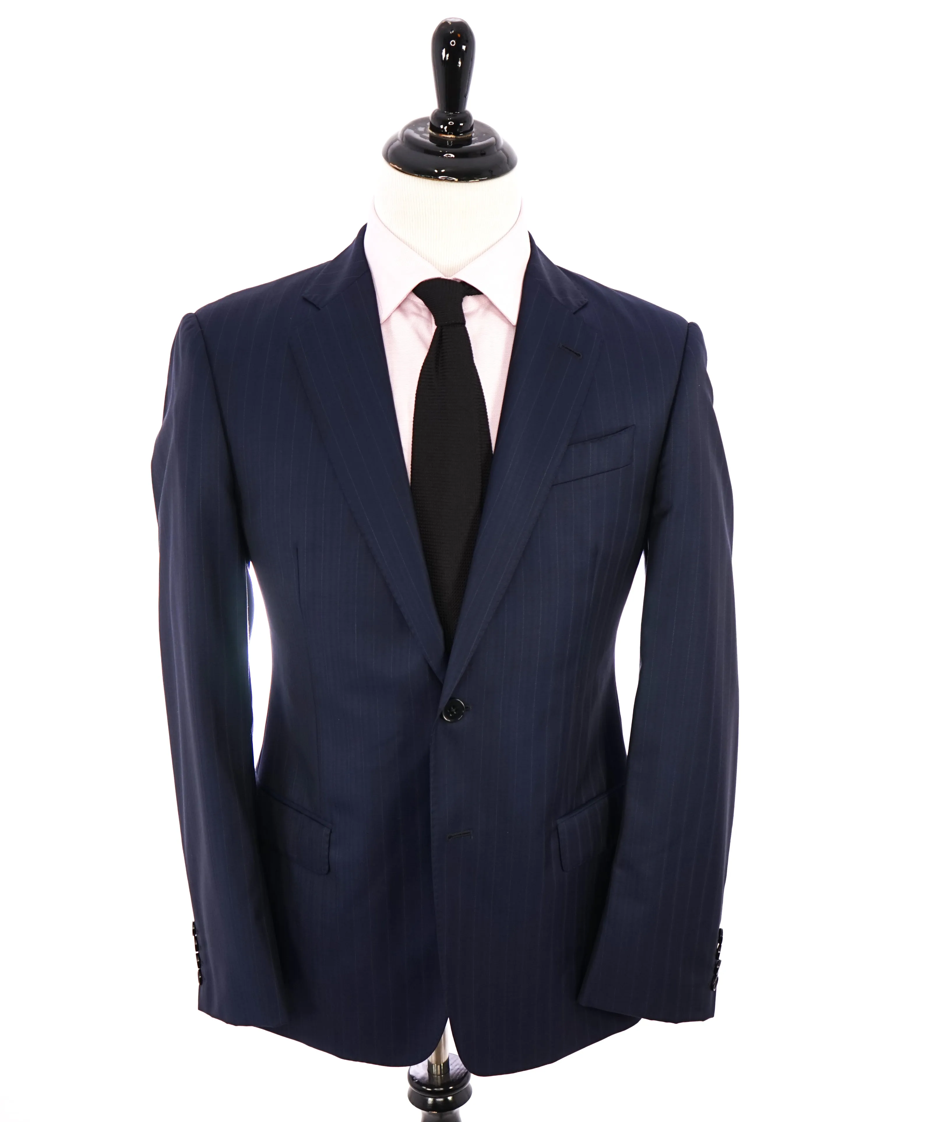 ARMANI COLLEZIONI - "EXECUTIVE Collection" Blue Stripe Super 150's Suit- 40R