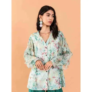 AROOP SHOP INDIA Amberlyn Green Shirt