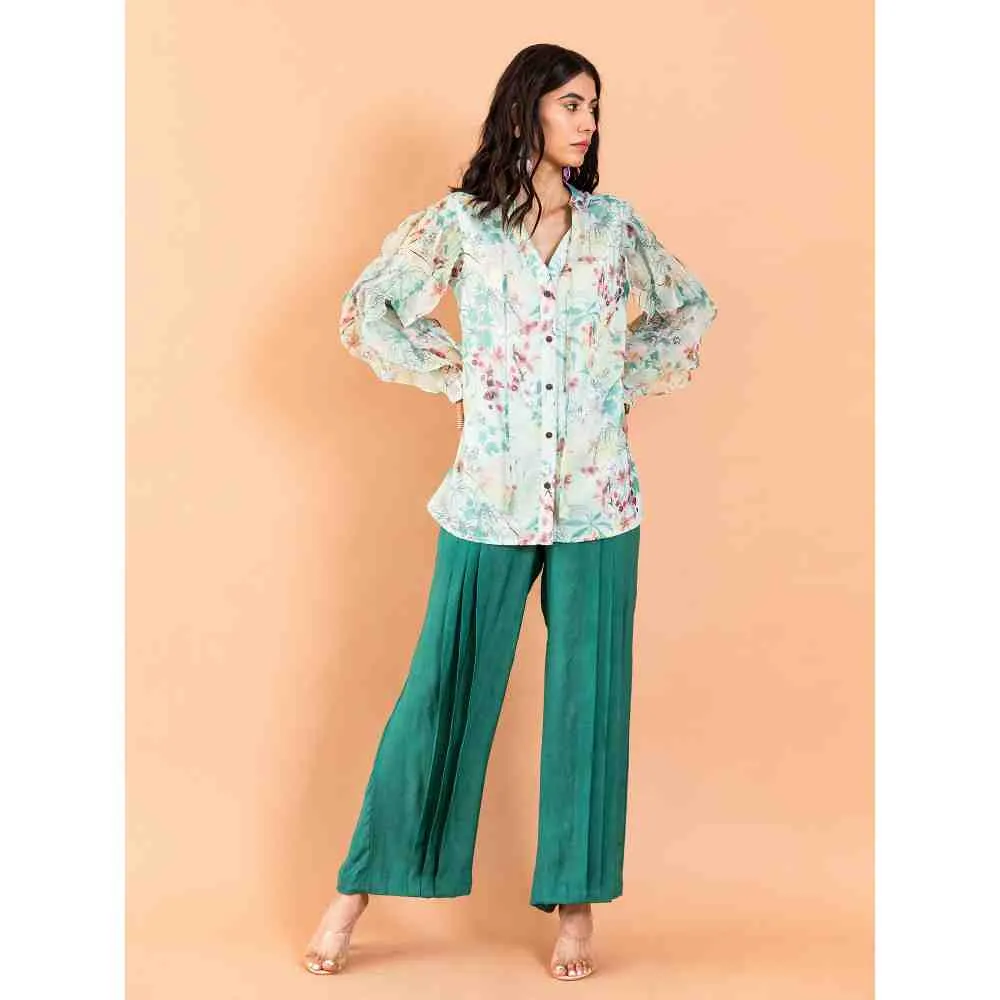 AROOP SHOP INDIA Amberlyn Green Shirt