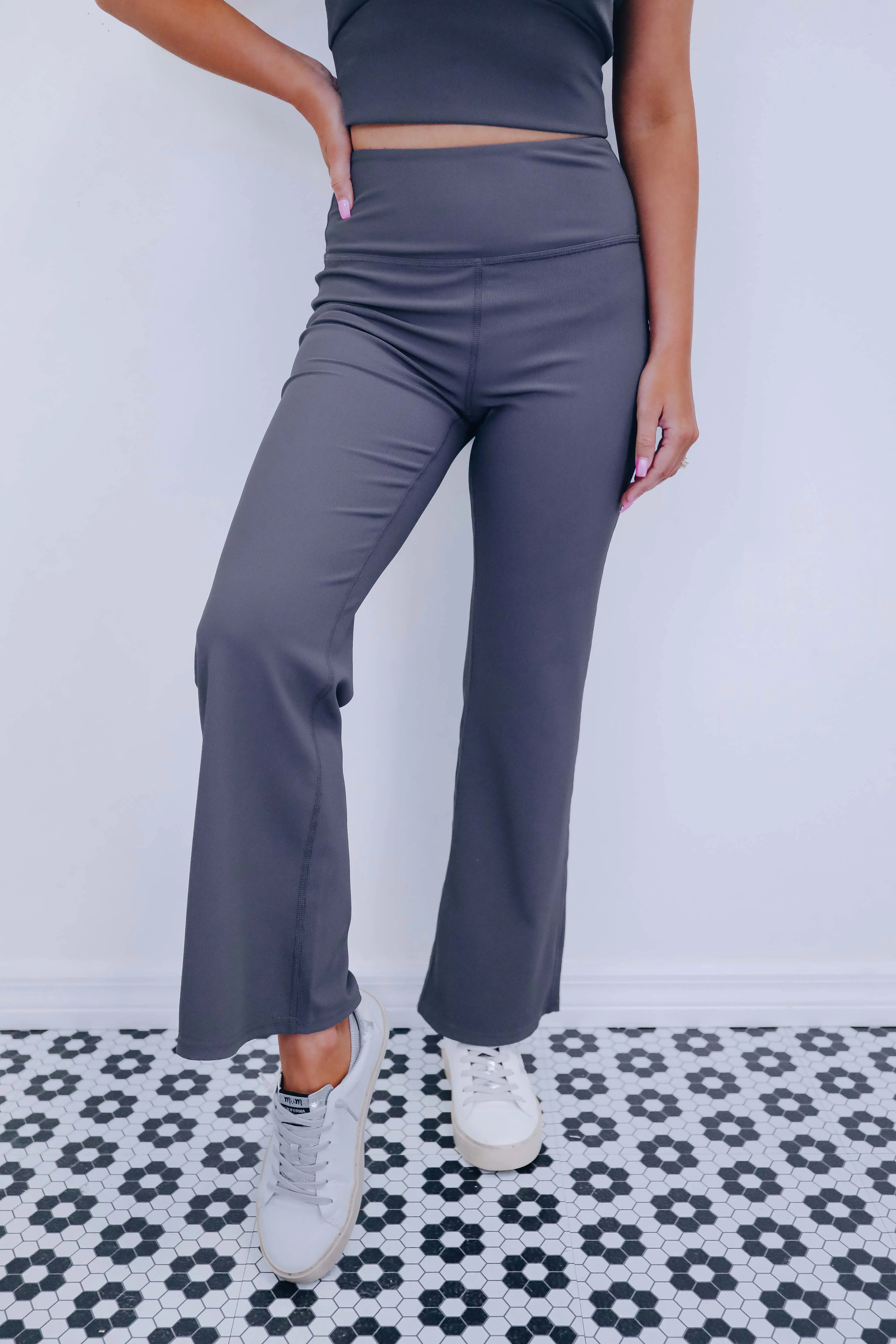 Asana Active Ribbed Flare Pants - 3 Colors