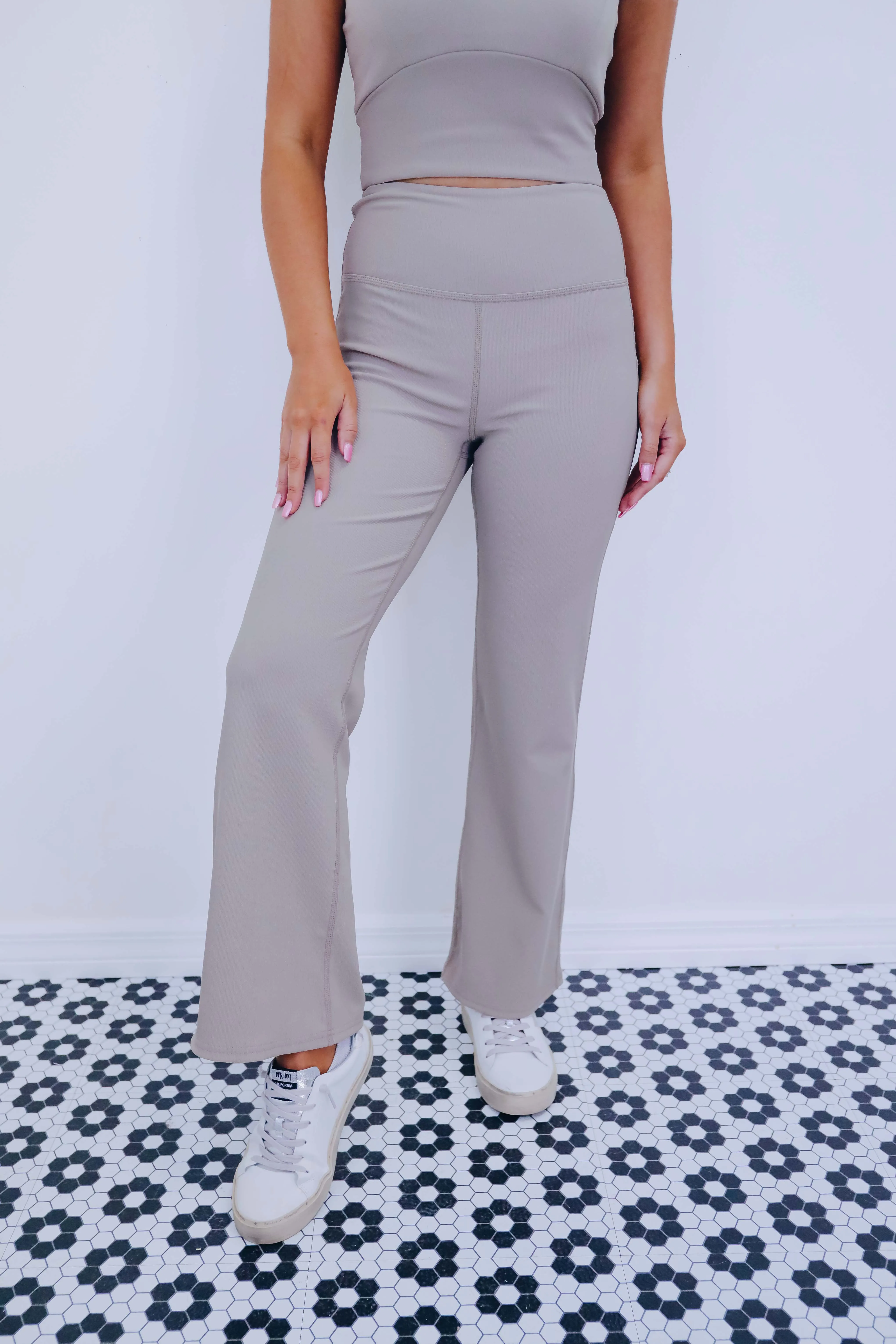 Asana Active Ribbed Flare Pants - 3 Colors