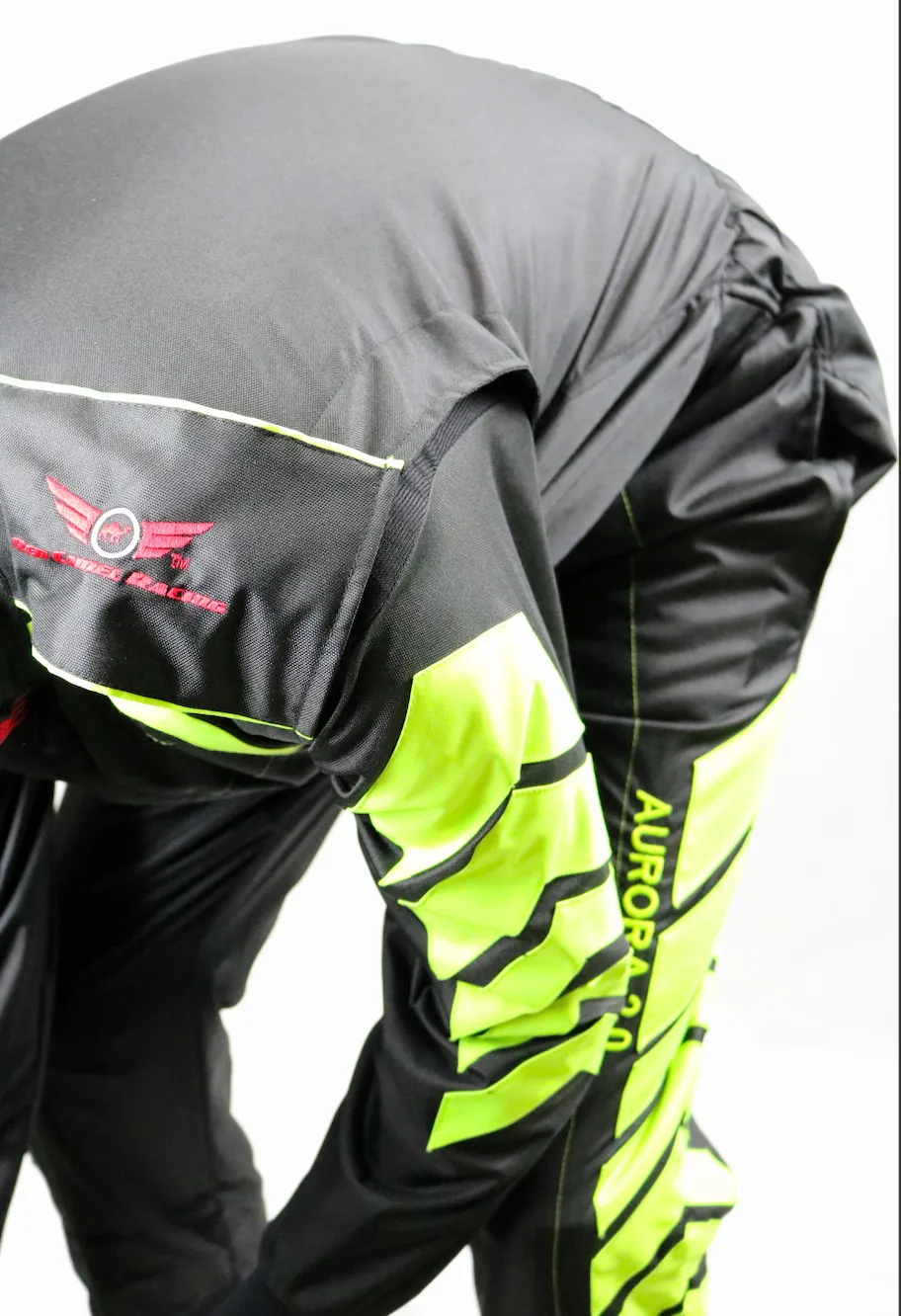 Aurora 2.0 Single Layer SFI 3.2A/1 Rated Fire Suit Black/Neon Green