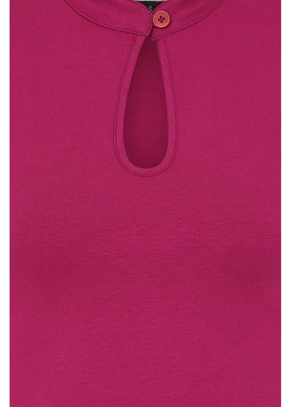 Banned Mandarin 50's Collar Top in Mauve