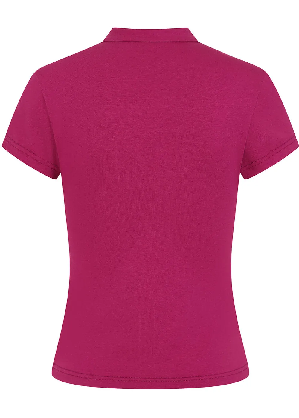 Banned Mandarin Collar Top Mauve