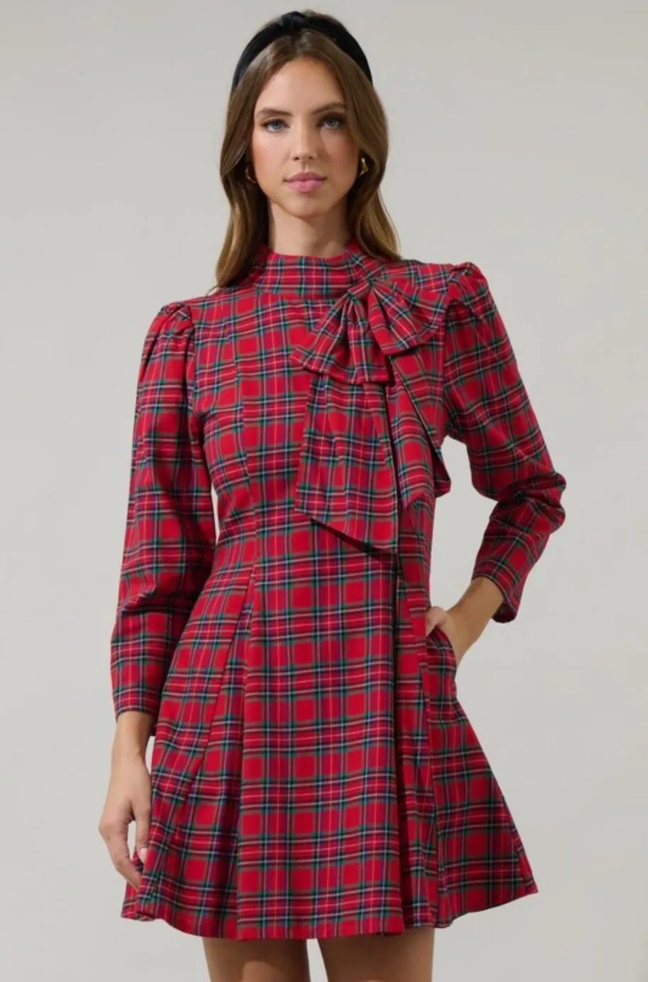 Becky Plaid Dress