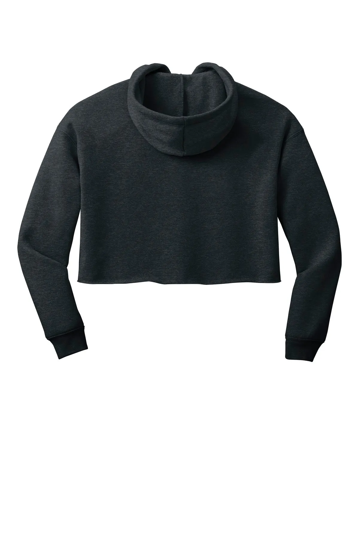BELLA CANVAS  Women's Sponge Fleece Cropped Fleece Hoodie. BC7502 Dark Grey Heather