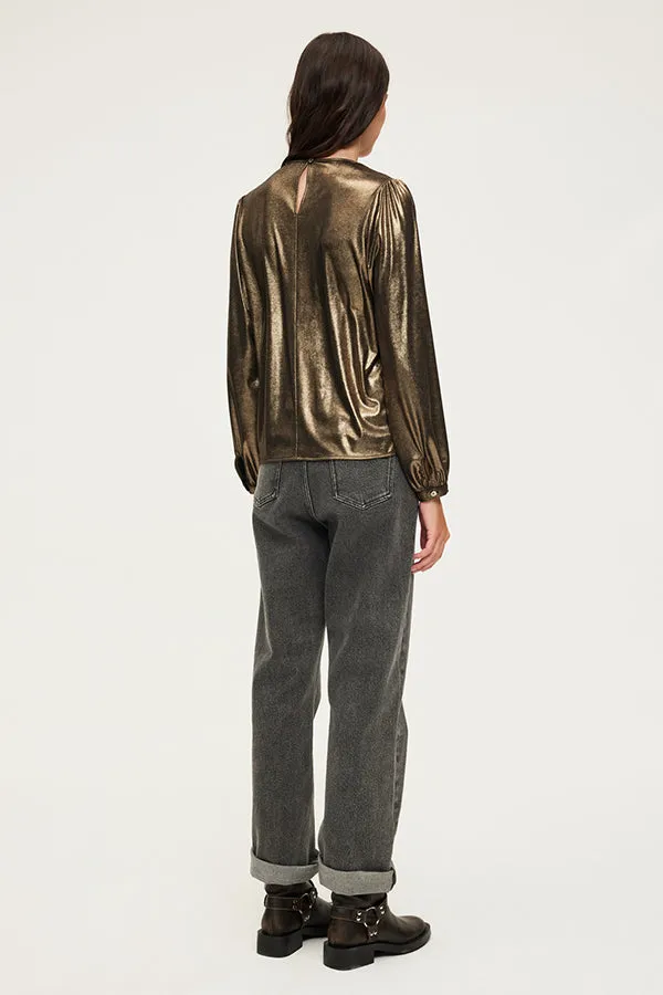 BELUMA LONG SLEEVES GOLD TOP