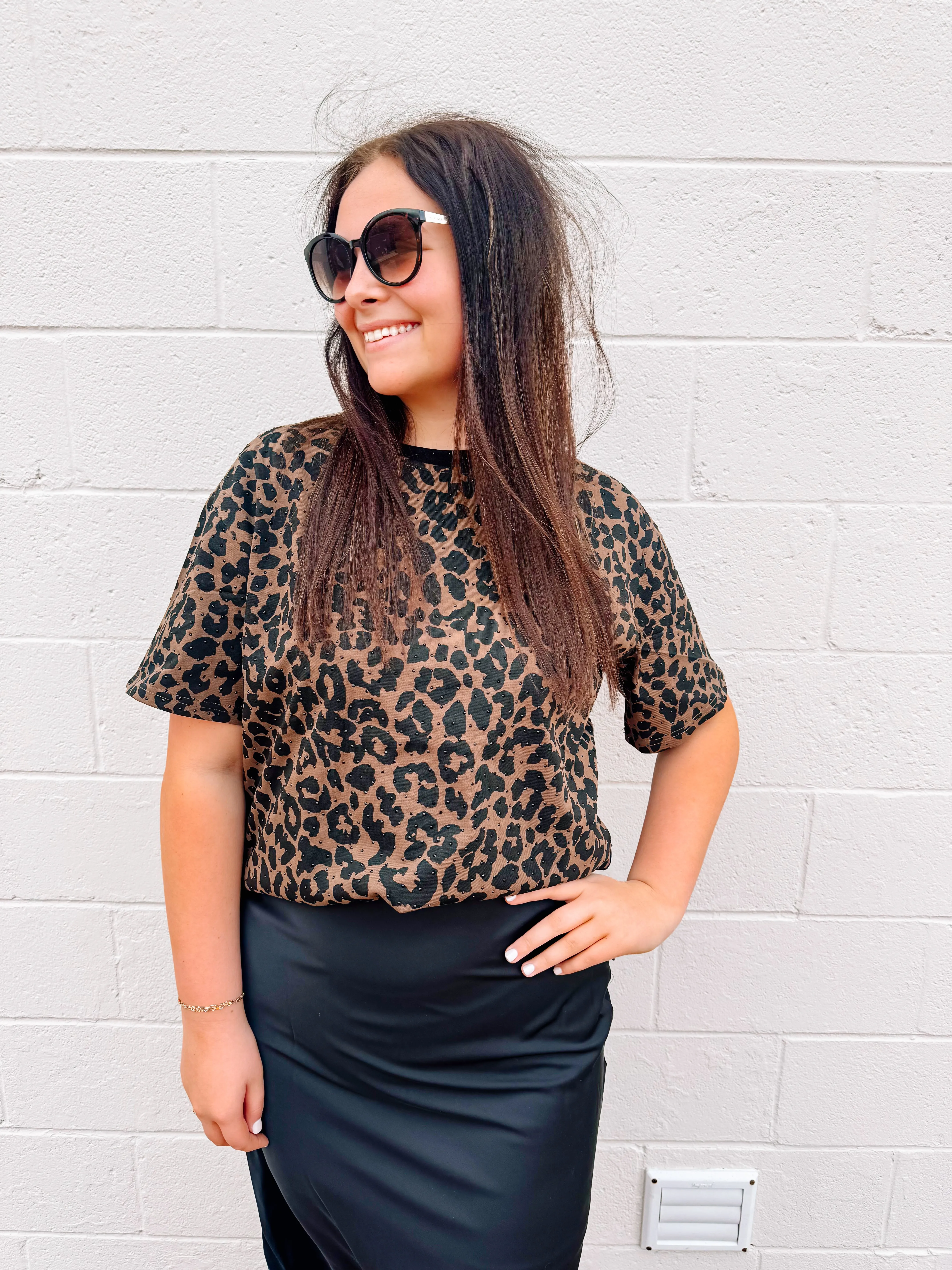 Black Satin Skirt