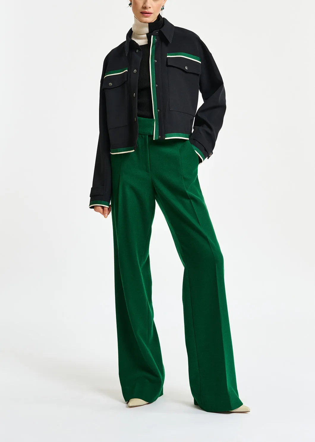Black utility-inspired jacket