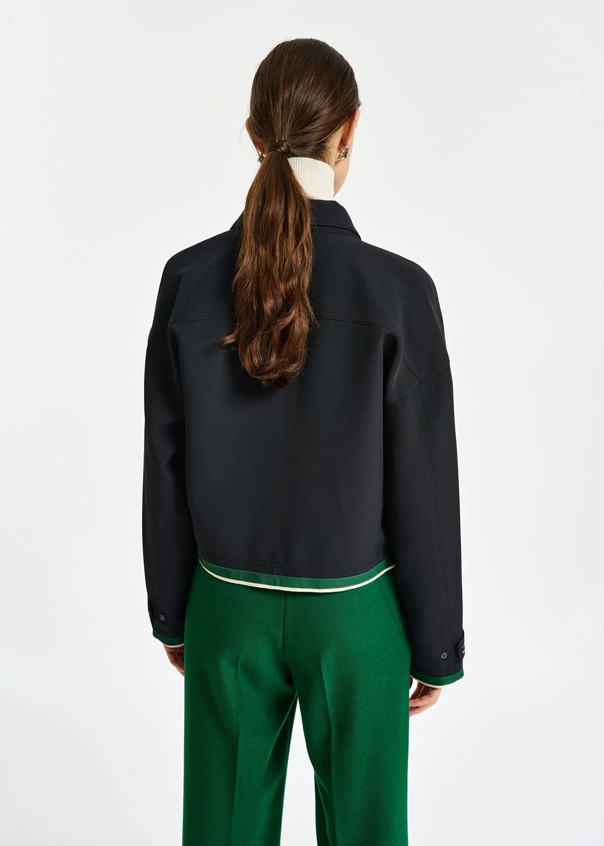 Black utility-inspired jacket