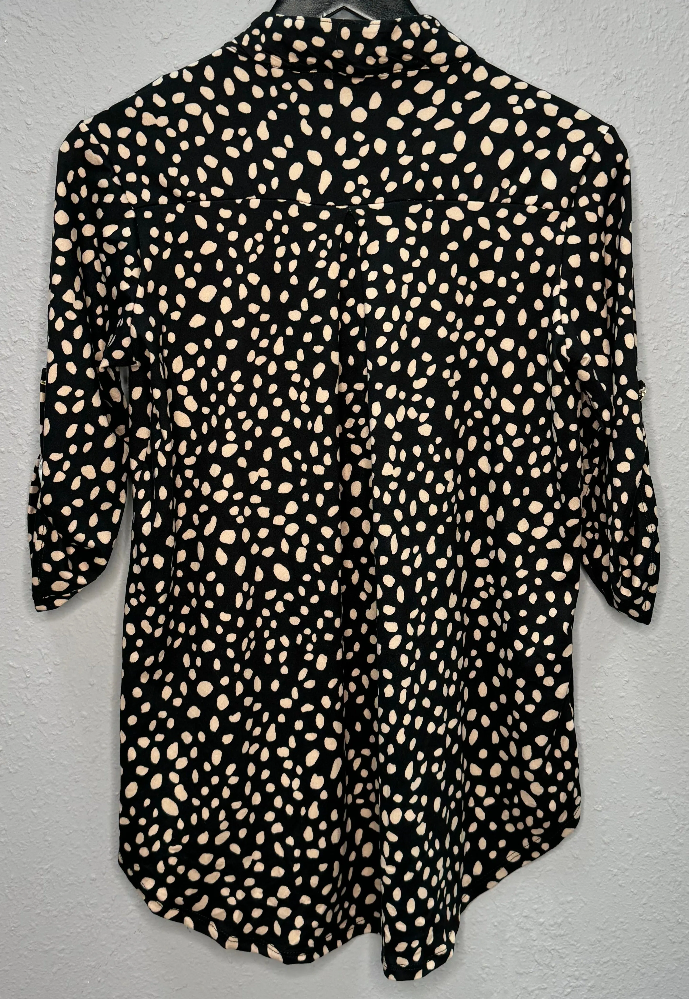 Black/Khaki Animal Print Top