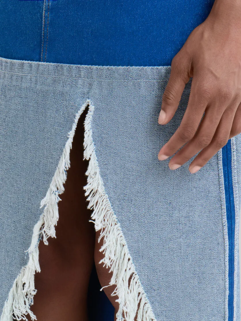 Bleached Organic Denim Skirt