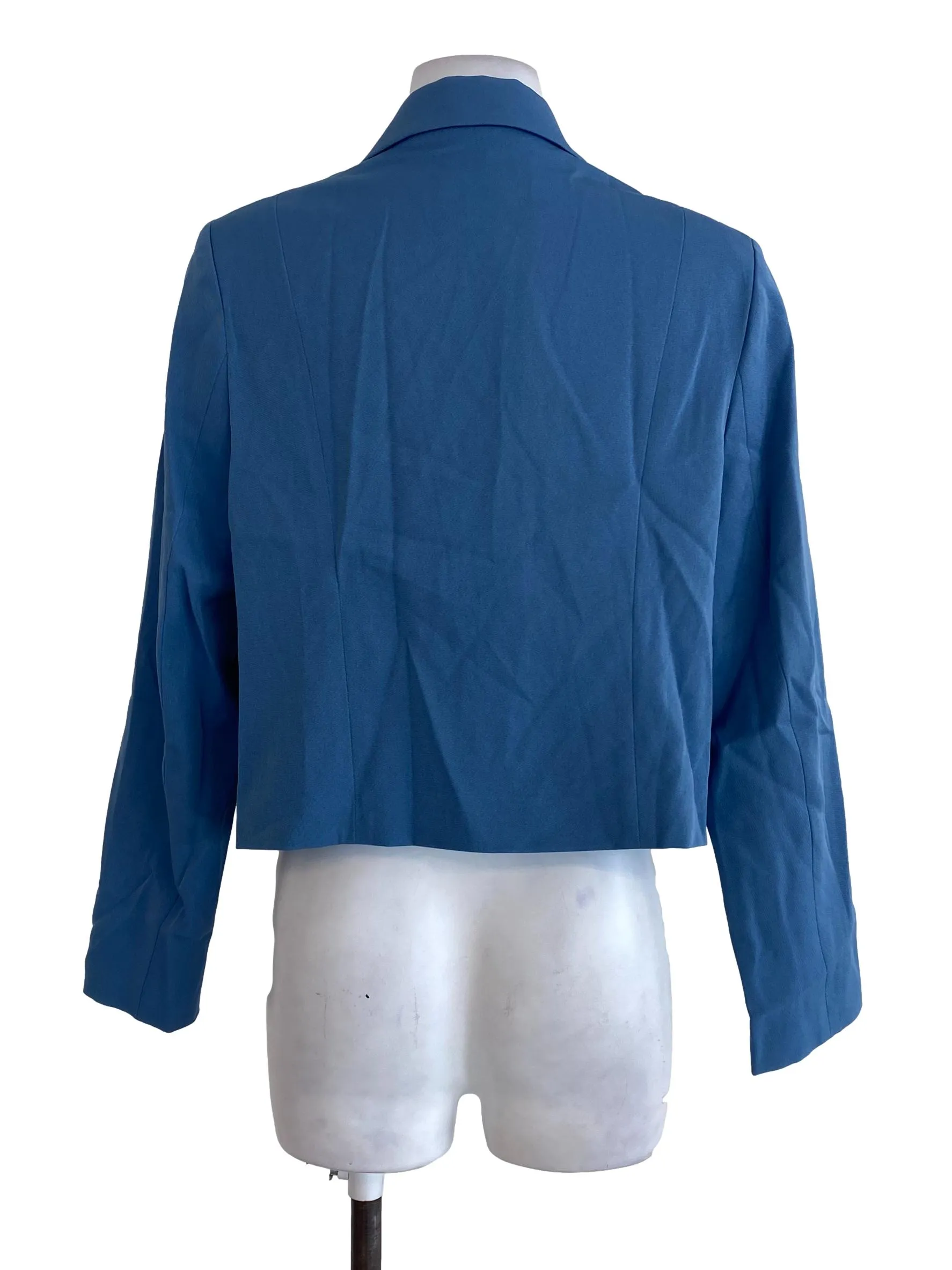 Blue Cropped Jacket