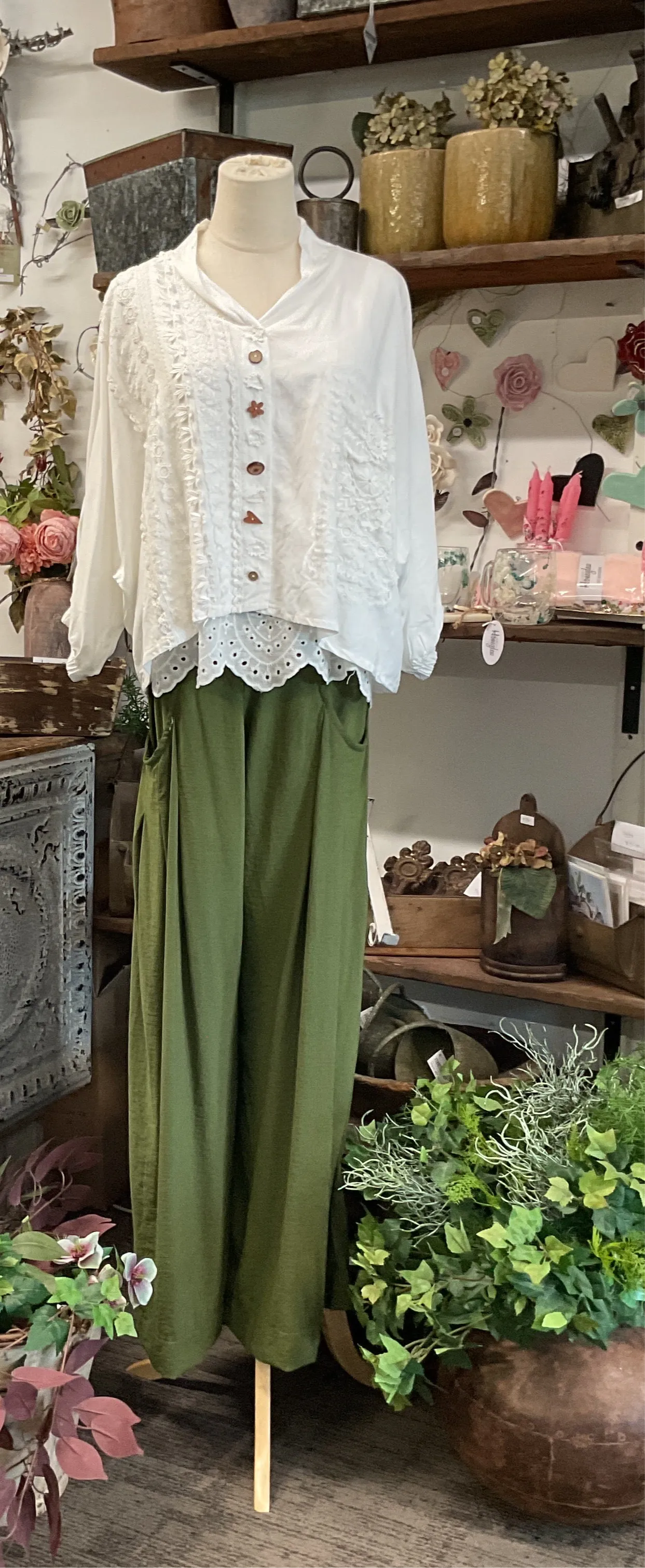 Boyfriend Shirt Cropped - WHITE