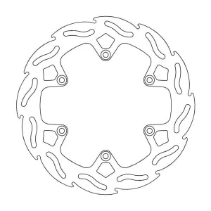 BRAKE DISC REAR MOTO MASTER FACTORY FLAME 4.4MM FOR HEAVY BRAKE DRAGGERS HUSQVARNA GASGAS KTM