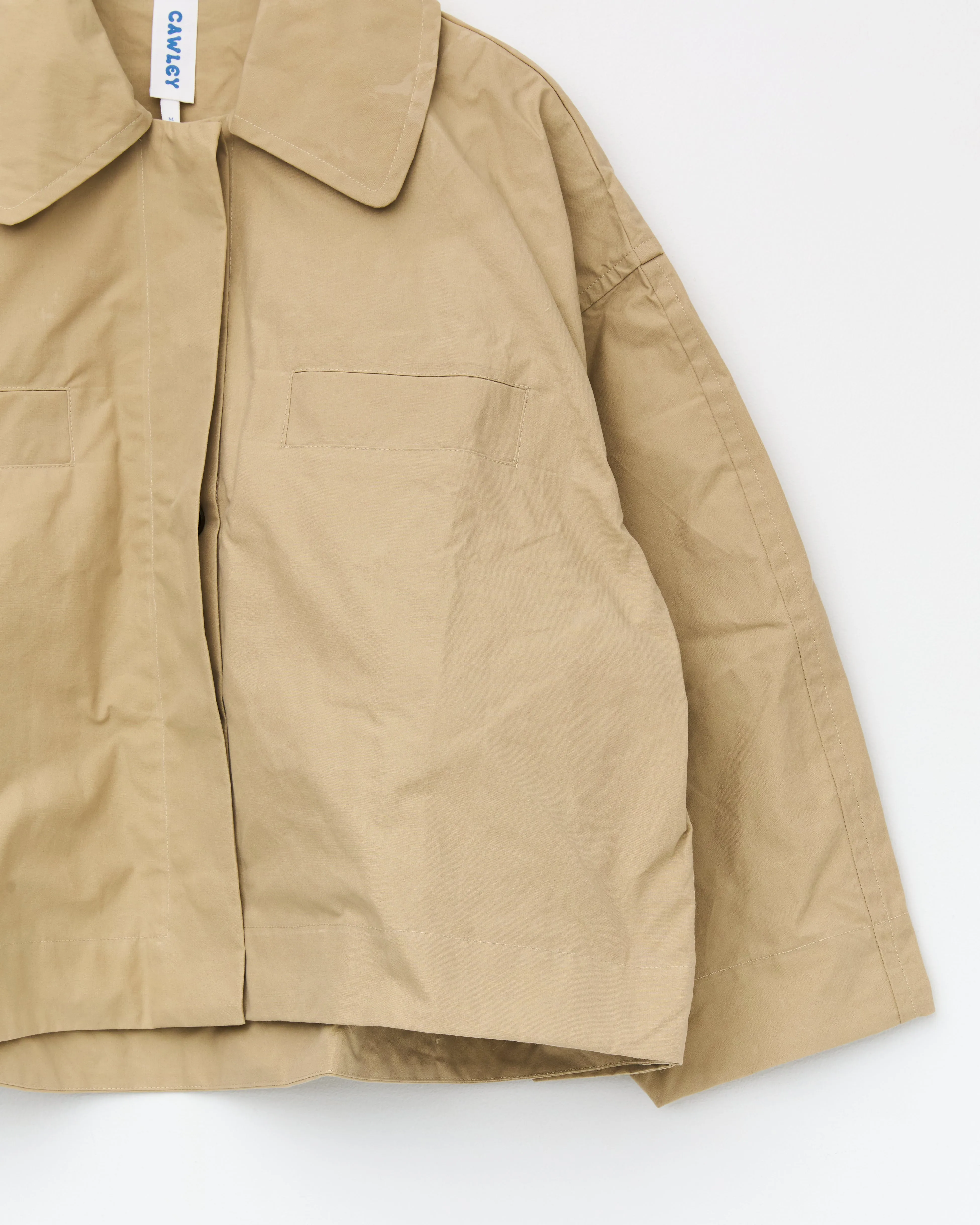 British Dry Oilskin Wesley Jacket, Beige