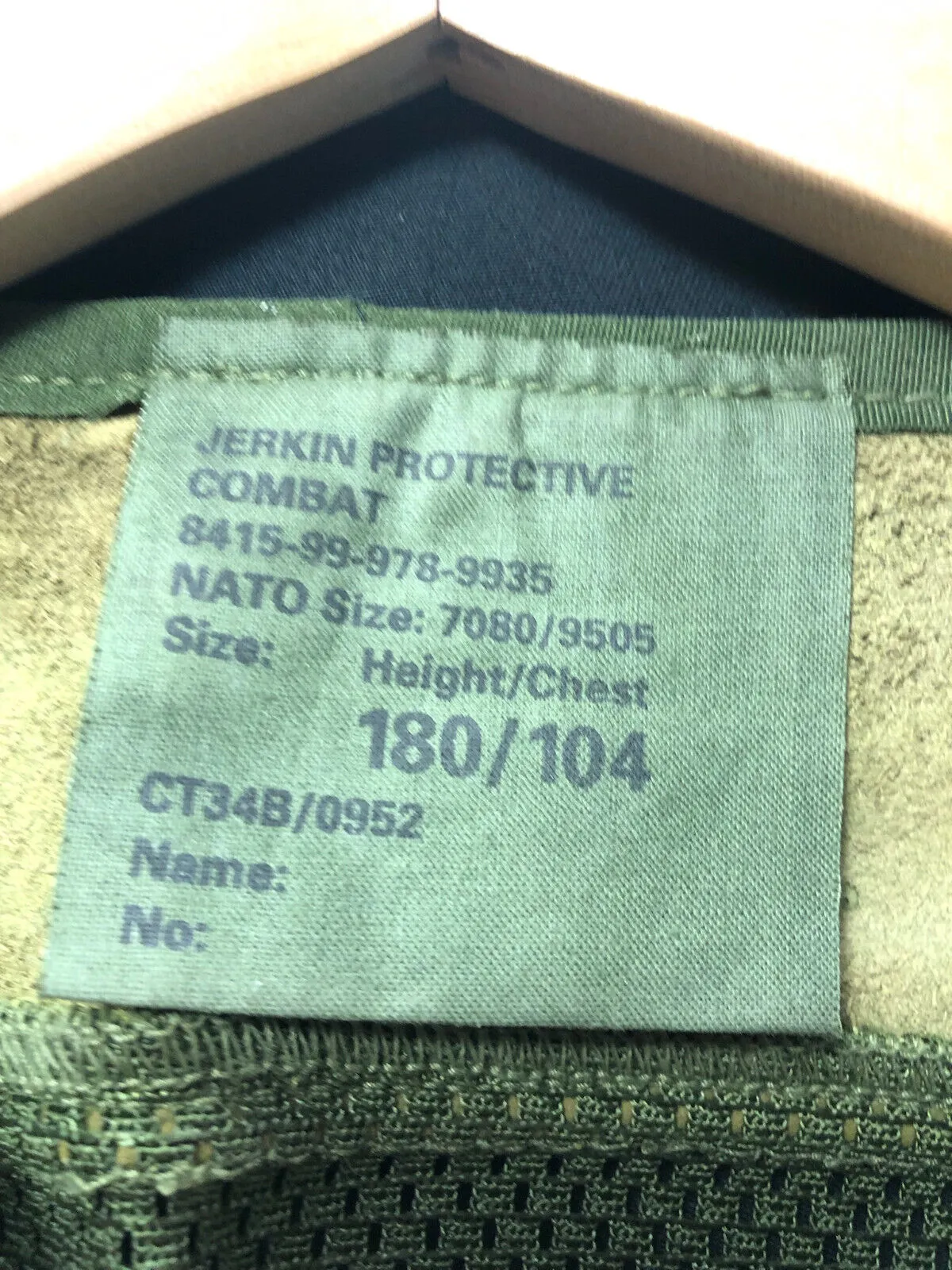 British Military Surplus Combat Protective DPM Tank Crew Jerkin - Size 180/104
