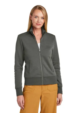 Brooks Brothers Women's Double-Knit Full-Zip BB18211 Windsor Grey