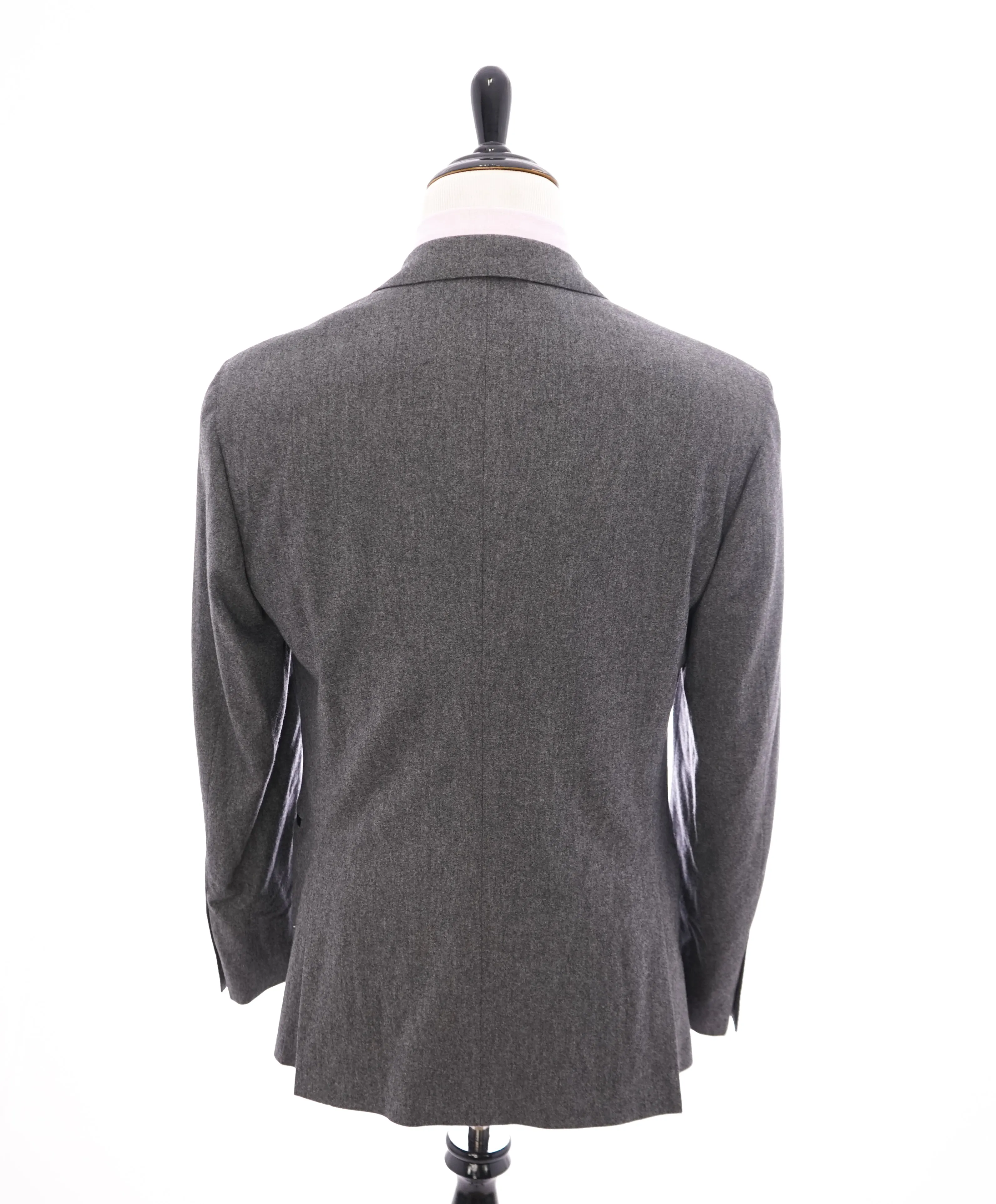 BRUNELLO CUCINELLI - Gray & Black CASHMERE/Wool/Silk Flannel Tuxedo Suit - 40R