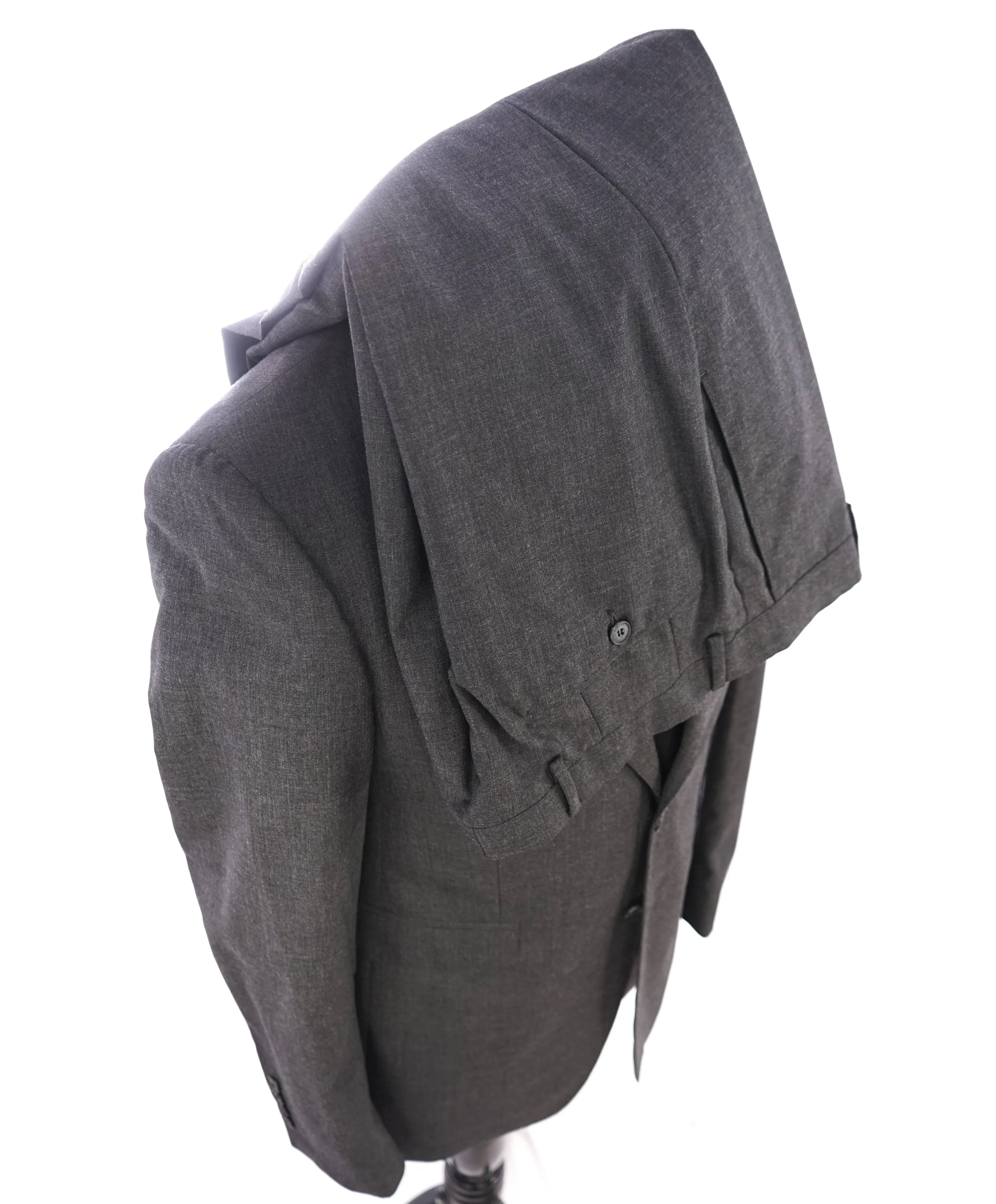 BURBERRY LONDON - Made In Italy Wool Gray "MILLBANK" LOGO Suit - 44R