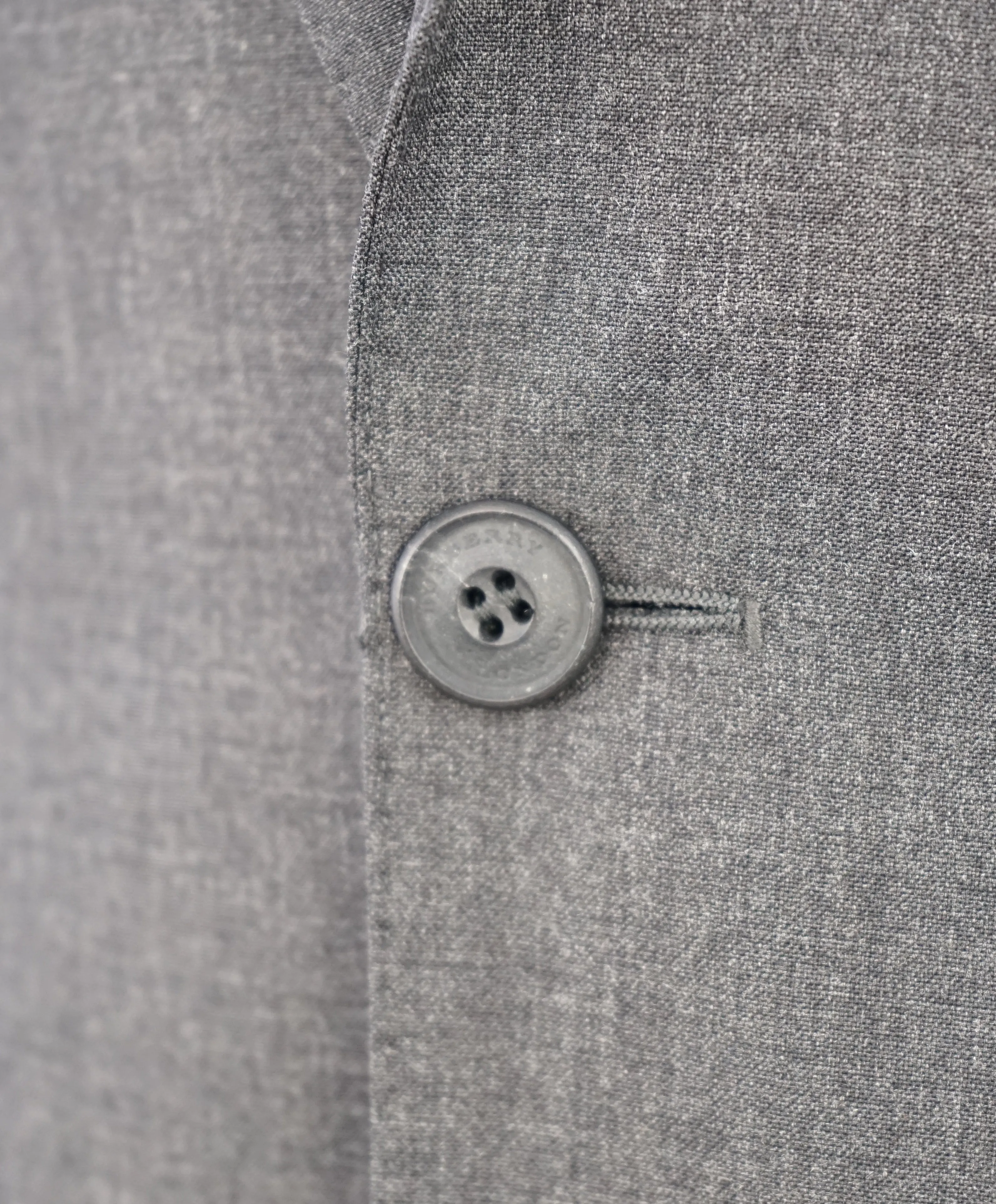 BURBERRY LONDON - Made In Italy Wool Gray "MILLBANK" LOGO Suit - 44R