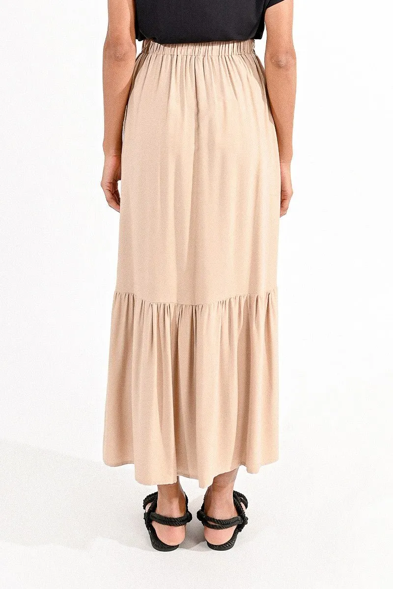 BUTTONED LONG SKIRT